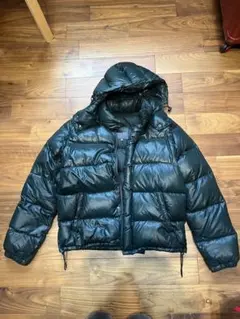 美品 OLD UNIQLO ファージャケット y2k 光沢 ドローコード短丈L - メルカリ