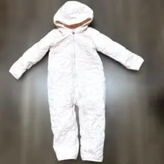 GAP カバーオール ピンク 裏起毛 12-18M/80cm キルティング