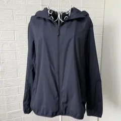 UNIQLO 美品 ネイビー フード付きジャケット サイズXL