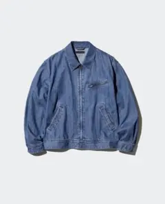 UNIQLO　ジップアップブルゾン　デニム 64Blue