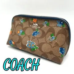 【良品】コーチ　シグネチャー　ポーチ　F58696 0823002