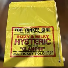 HYSTERIC GLAMOUR ショップ袋 巾着 イエロー　ショッパーのサムネイル
