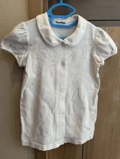 familiar 襟付き半袖シャツ 110cm ホワイト