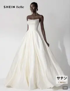 SHEIN Belle ウェディングドレス サテン XS