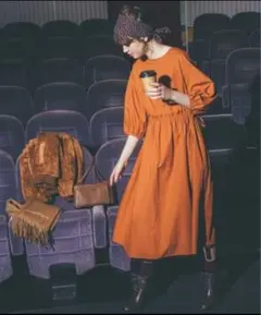 【新品】To b. by agnes b サイドギャザー　リボンワンピース