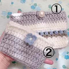 ハンドメイドポーチ 小物入れ かぎ針編み 1個でもセットでも！