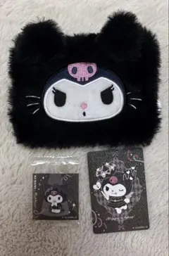 【未使用】クロミ　ファーポーチ　ハートブレッドアンティーク　コラボ　カード付