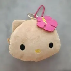 ハローキティ ぬいぐるみキーホルダー ハイビスカス - メルカリ