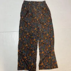 DOORS◆フラワープリントイージーパンツ（オレンジ）Mサイズ