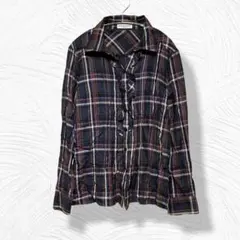 SCENE DEUX　チェック柄フリルシャツ（11）パリ