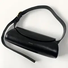 ジルサンダー　ショルダーバッグ　カンノーロ スモール　レザー　黒　ブラック　ロゴのサムネイル