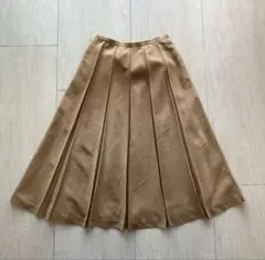 ボックスプリーツスカート ひざ丈スカート