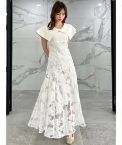 dazzlin オパールフラワーコルセットワンピース