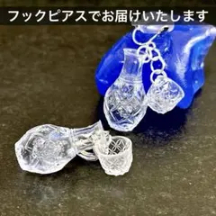 さりげなく個性的♬日本酒✮徳利＆お猪口のシンプルピアス✮イヤリング変更可 面白