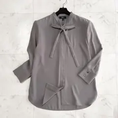 洗える♪ セオリー Prime GGT Tie Blouse ボウタイブラウス セオリー Theory ブラウス PRIME GGT TIE BLOUSE （オフホワイト