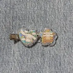 サンリオシークレットおはじきシール風アクセサリー ヘアクリップ シナモン