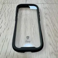 【美品】　iFace iPhone15pro ケース　クリア　ブラック