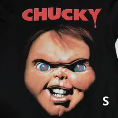 CHUCKY Tシャツ 黒Sチャイルドプレイホラー映画良品