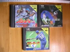 PCE 3本セット[ パワーリーグ2・3・4 (ハドソン)] PCエンジン