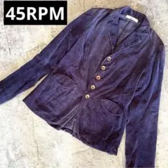 45RPM コーデュロイ テーラードジャケット ネイビー 日本製