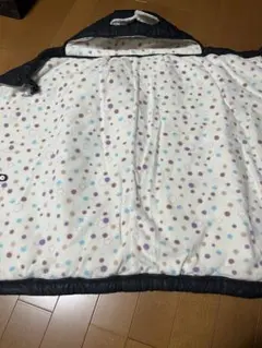 フード付　おくるみ 黒