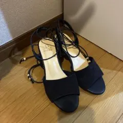 HIMIKO On Bleue レースアップサンダル ネイビー 24cmのサムネイル