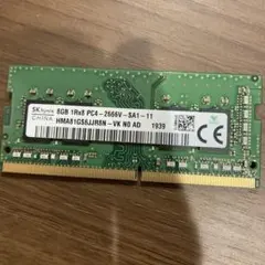 SK hynix 8GB DDR4 2666MHz メモリー