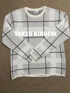tk. TAKEO KIKUCHI チェック柄 ニットセーターのサムネイル