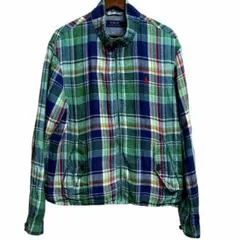 【希少】ラルフローレン マドラスチェックジャケット M 麻100%即完注意❗️のサムネイル