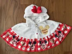 新品・未着用　ミニーマウス ベビーポンチョ 80-100サイズ