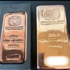 ポーランド ゲルマニア 純銅 赤金 10常衡オンス銅 インゴット 5本
