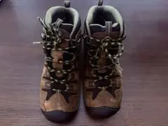 美品・KEEN／メンズ・ミッドカット・防水トレッキングシューズ・訳あり