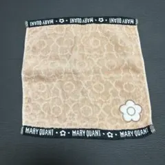 MARY QUANT ハンカチ タオル ベージュ デイジー マリークワント