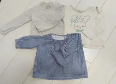 ベビー服 トップス 3点セット 長袖 カットソー