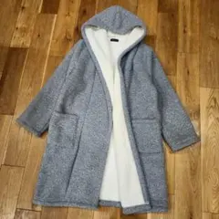 janiss　ジャニス　裏ボアコート　グレー　M　もこもこ