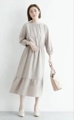 ROPE PICNIC フェミニンティアードワンピース