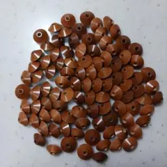 そろばん玉　そろばん玉キーホルダー　樺玉100個　ハンドメイド