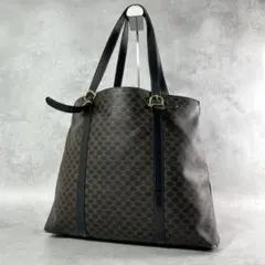 格安 セリーヌ CELINE ハンドバッグ 黒マカダム pvc ブラック