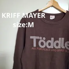 KRIFF MAYER 長袖Tシャツ ブラウン Mサイズ