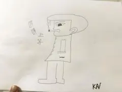 手描きアート イラスト KAI 喧嘩上等