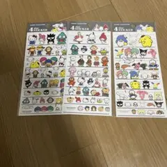 サンリオ　4サイズ　ステッカー　３枚セット