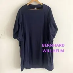 BERNHARD WILLHELMコクーンワンピース 変形 ネイビー 綿100のサムネイル