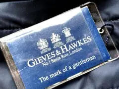 ギーブス＆ホークス　ビスポーク用織ネームとブランドタグ