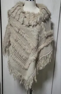 ポンチョ ファーコート