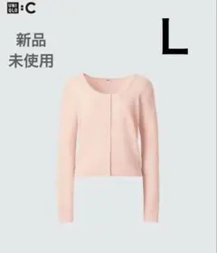 【新品未使用】UNIQLO:C レースカーディガン PINK L