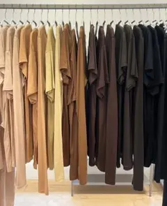 Baserange Bamboo Jersey Tシャツ ダークブラウンのサムネイル