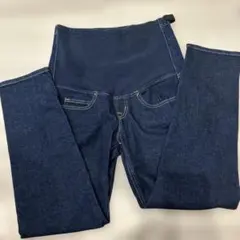 マタニティデニムパンツ ダークブルー S 無印良品 BOYFIT