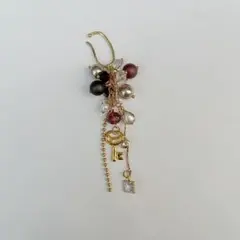 ハンドメイド イヤーカフ ゴールド パール