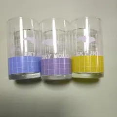 カラフルデザイン３色チェックコップ