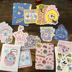 たまごっち　ダイステッカー3種　ガチャガチャ　シール